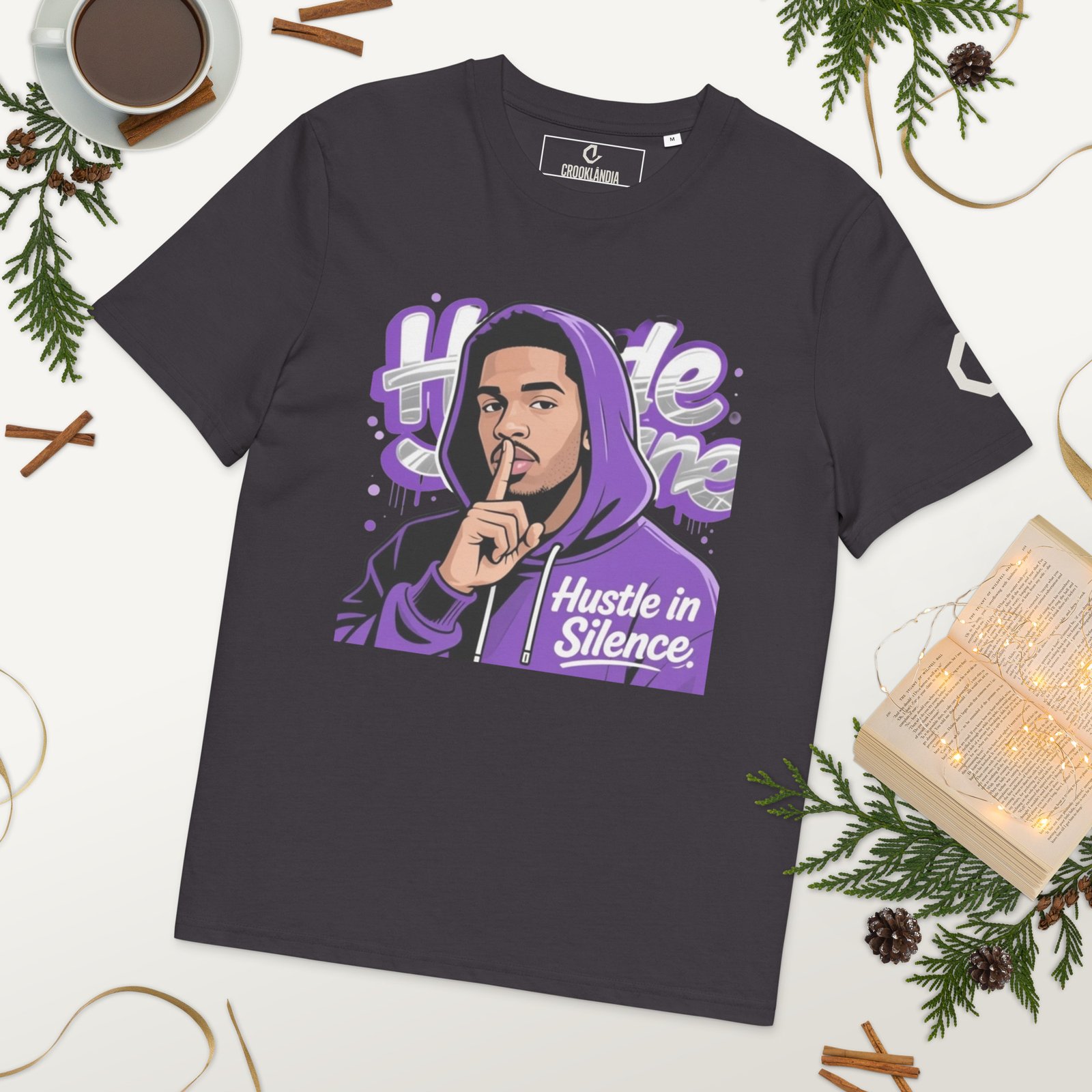 HUSTLE IN THE SILENCE TEE - Image 11