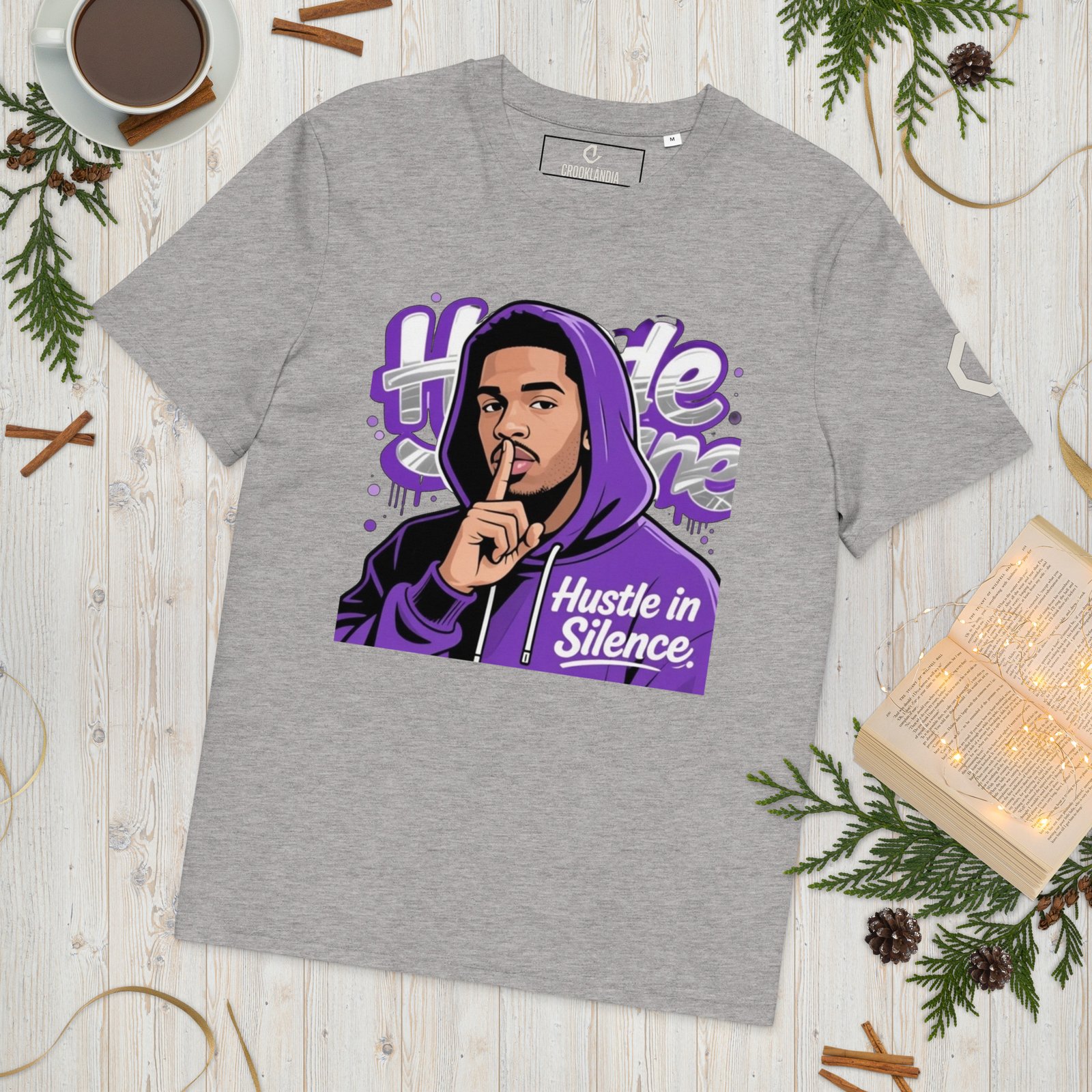 HUSTLE IN THE SILENCE TEE - Image 3
